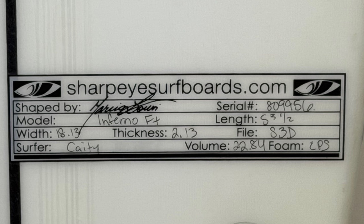 Used E3 Inferno FT 5.3 1/2 x 18.13 x 2.13 22.84L