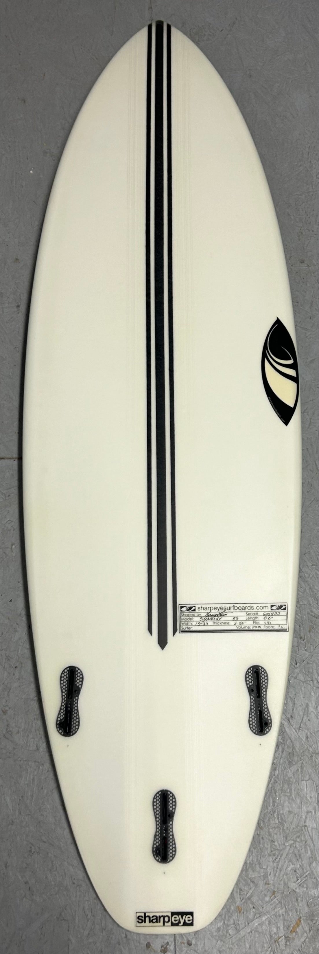 New E3 Custom Synergy 6'0 x 19.37 x 2.56 29.8L