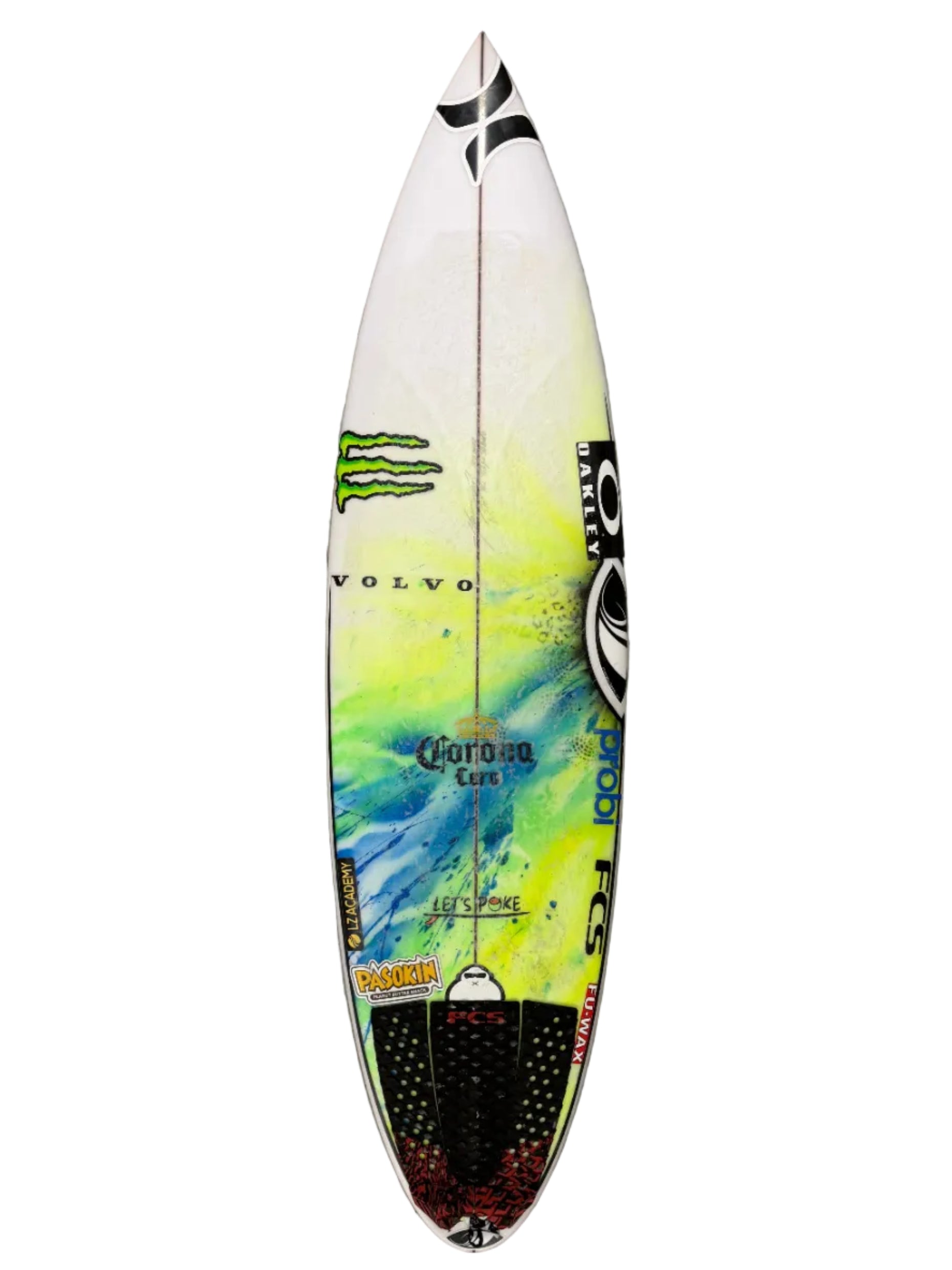 Used Filipe Toledo custom 5'10" x 18.4" x 2.4" 26L (Rode at Snapper against Medina)