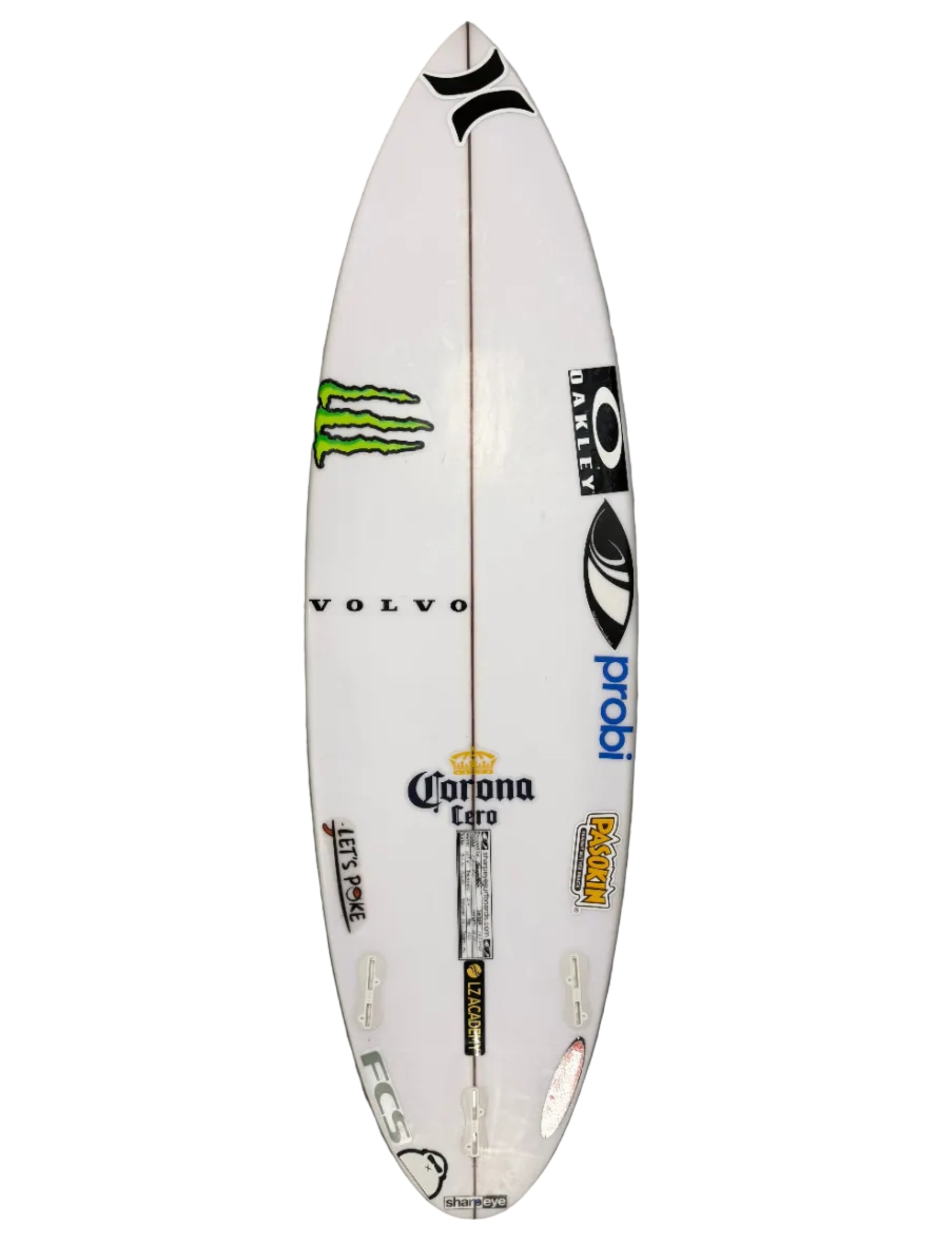 Used Filipe Toledo custom 5'10" x 18.4" x 2.4" 26L (Rode at Snapper against Medina)