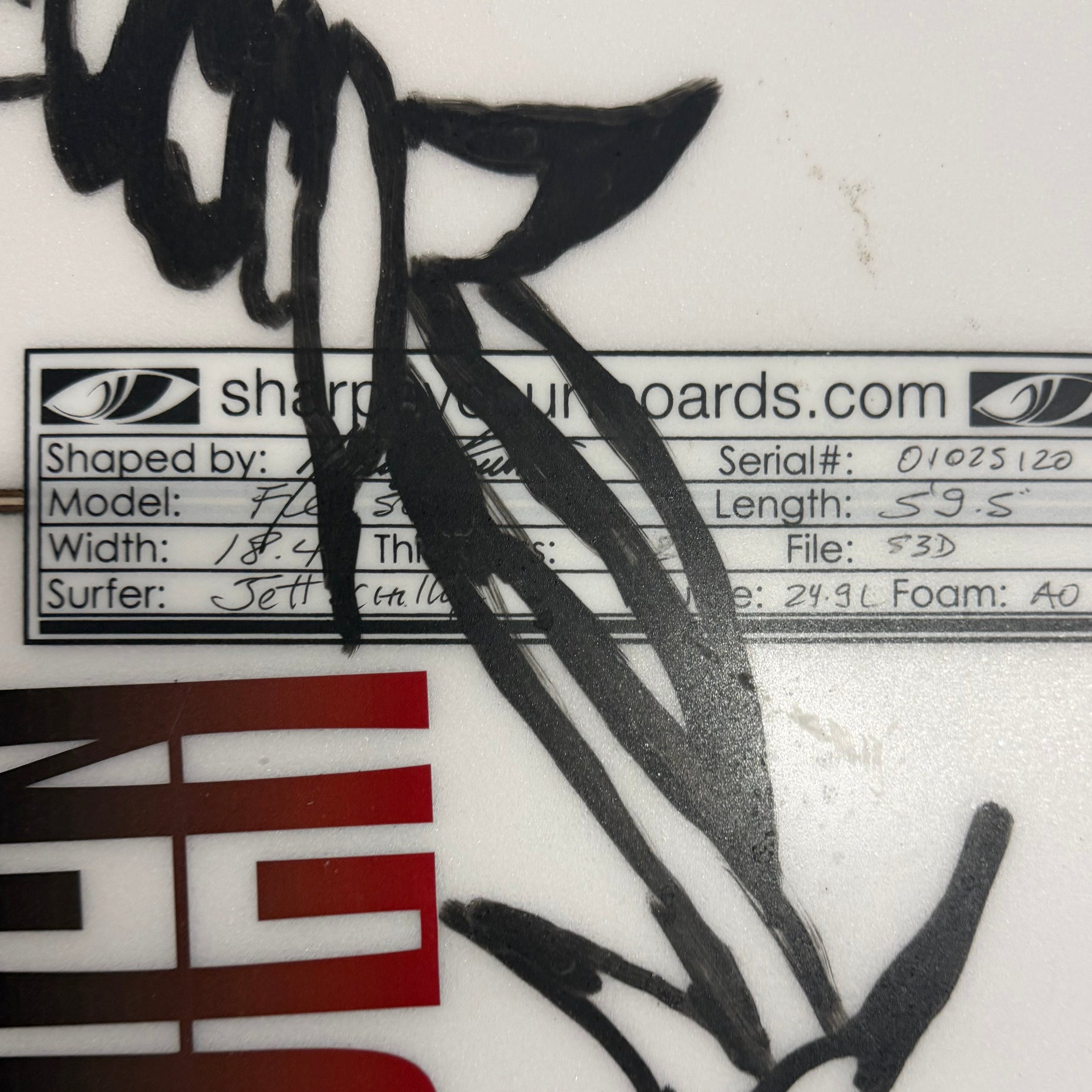 Used Jett Schilling File Fifty 5'9.5" x 18.4" x 2.3"