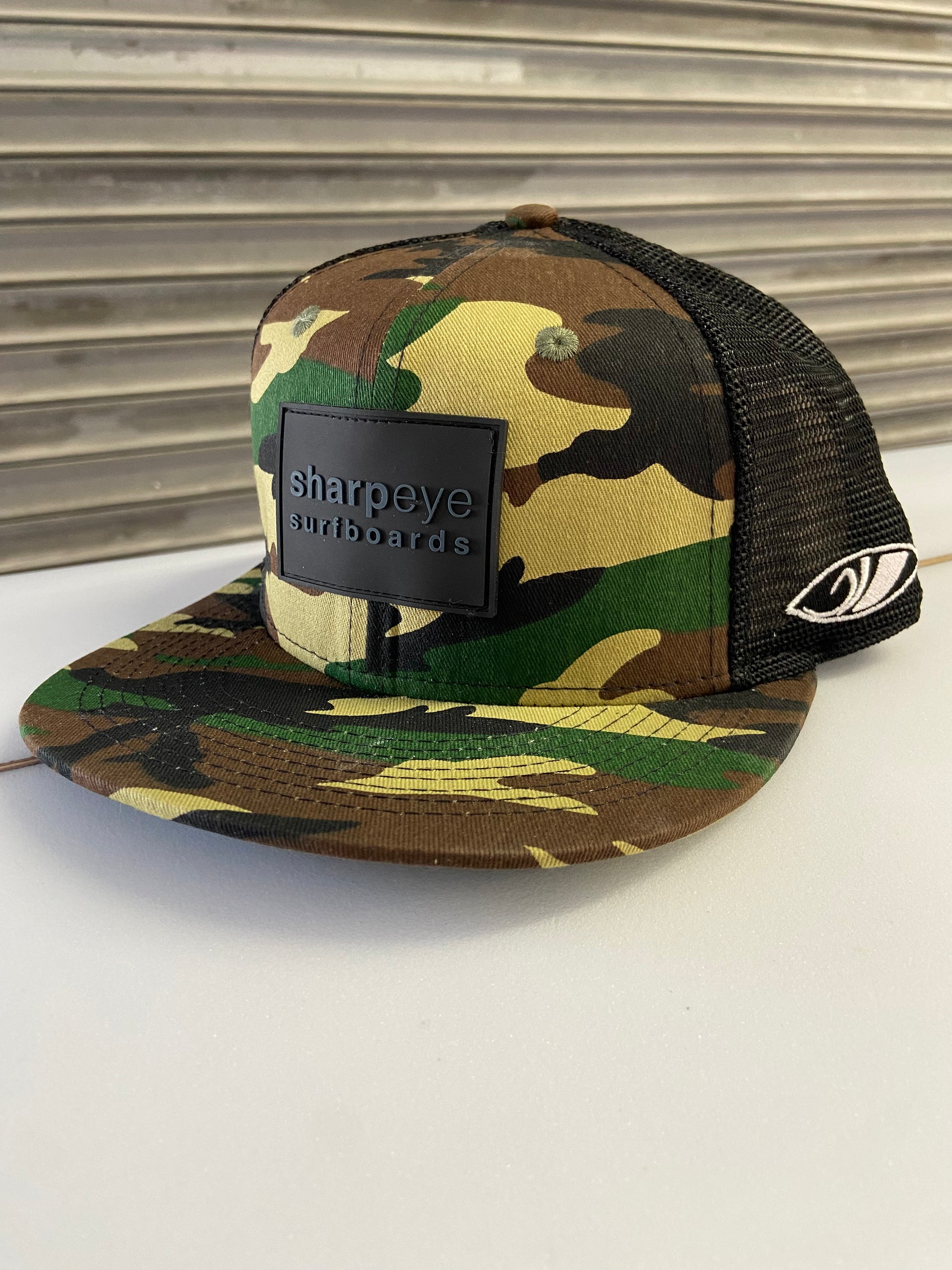 Sharp Eye Camo Trucker Hat