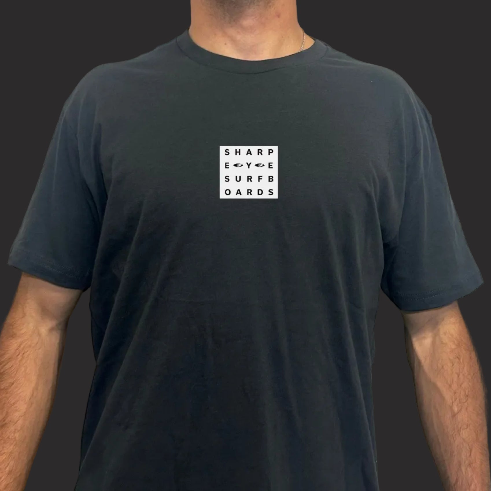 Sharp Eye Block Tee Charcoal