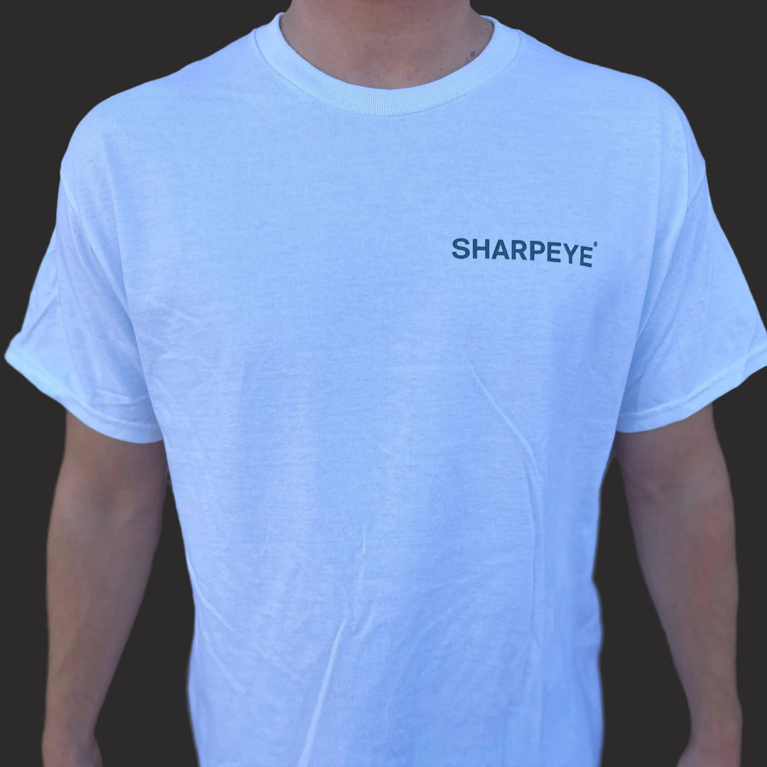 Sharp Eye Logo Tee White – Sharp Eye Surfboards