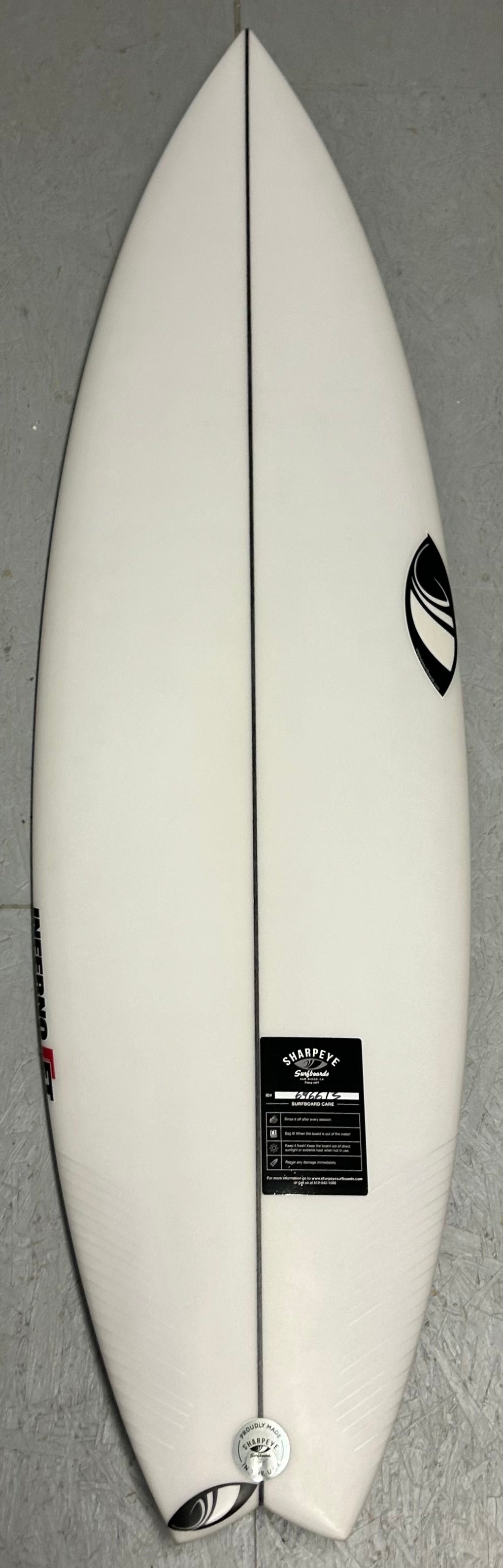 New Inferno FT 5'10 x 19 x 2.5 27.9L