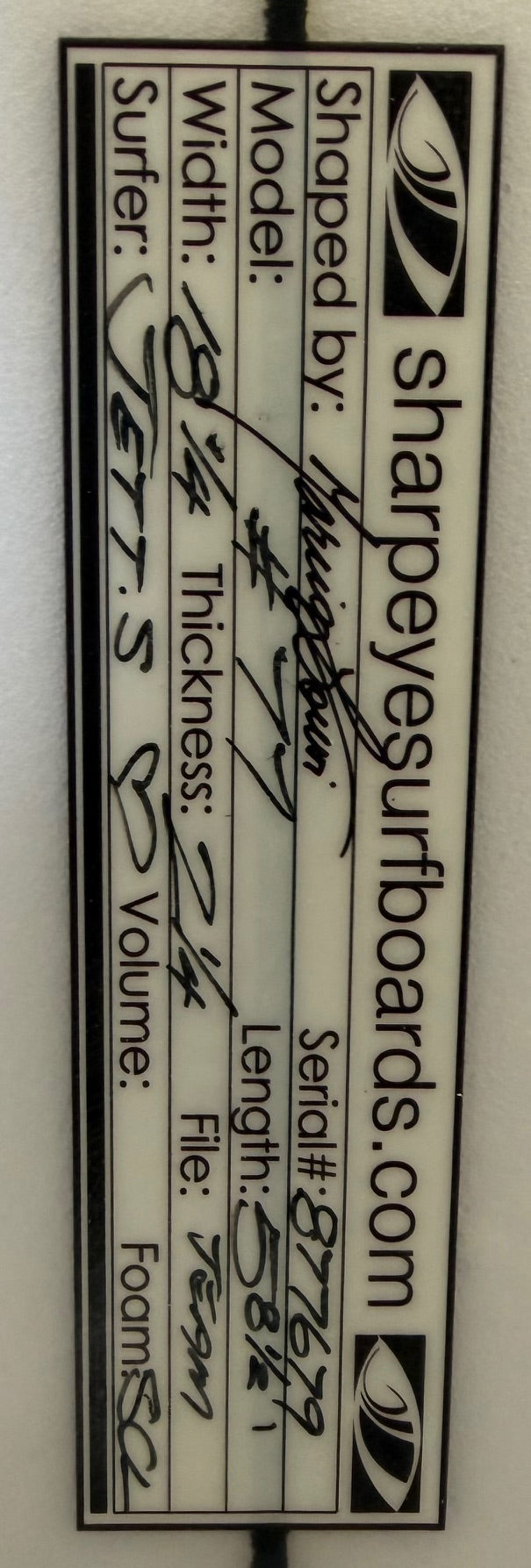 Used Jett Schilling #77 5.8.5 x 18.25 x 2.25