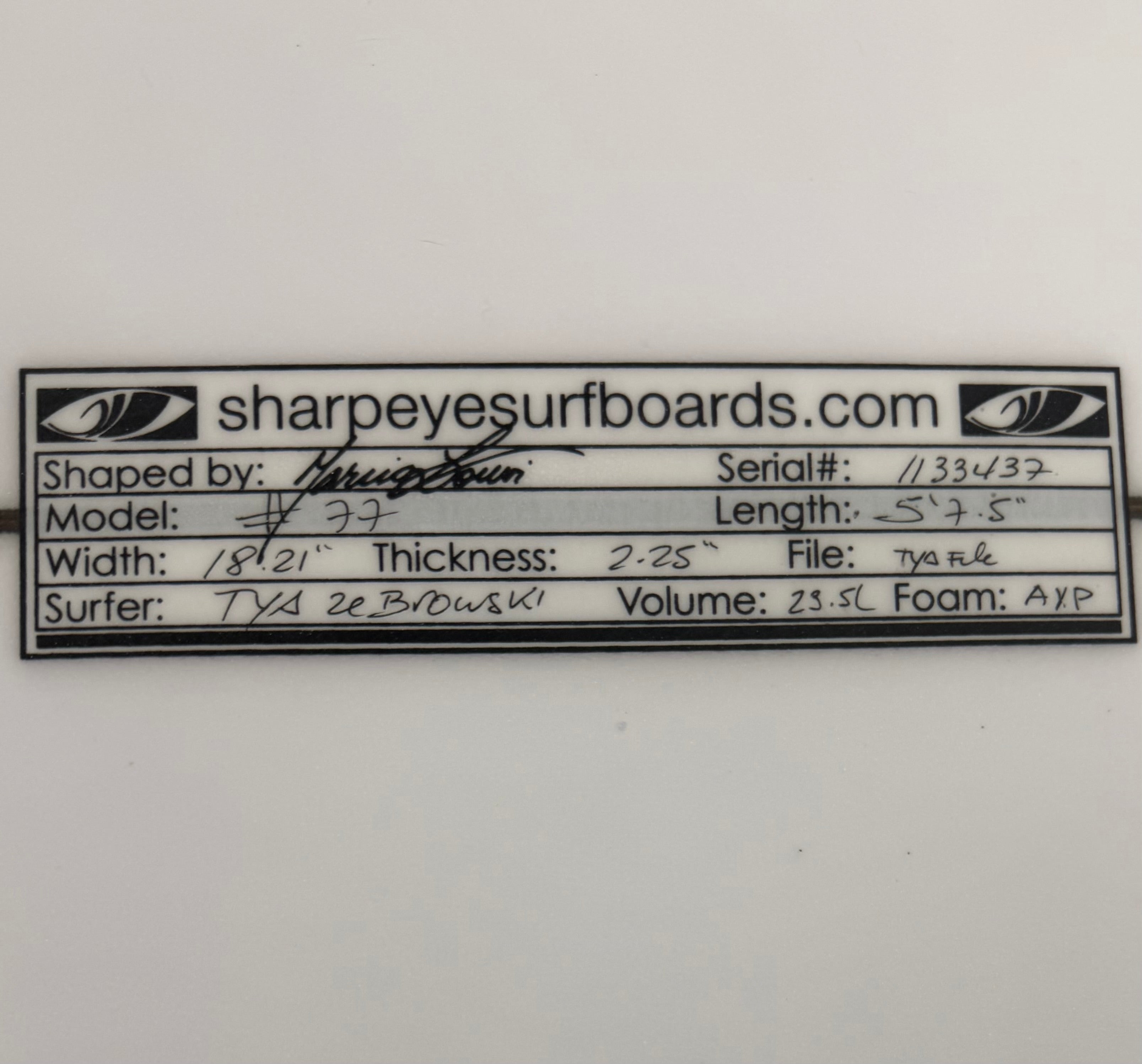 New Tya Zebrowski #77 5'7.5