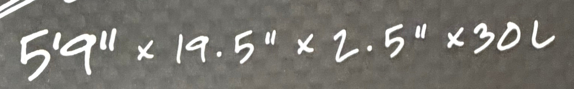 New C1 - Lite Cheat Code 5'9" x 19.5" x 2.5" 30L