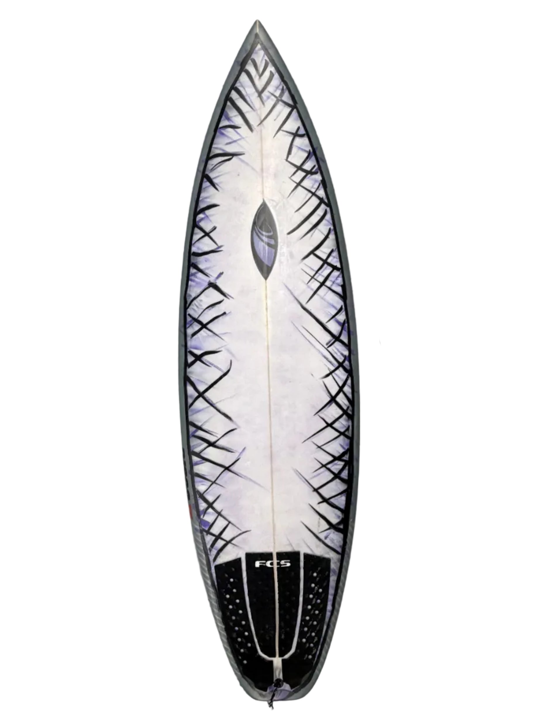 Used Epoxy with Stringer Disco II 5'10.5" x 19.75" x 2.6" 31.4L
